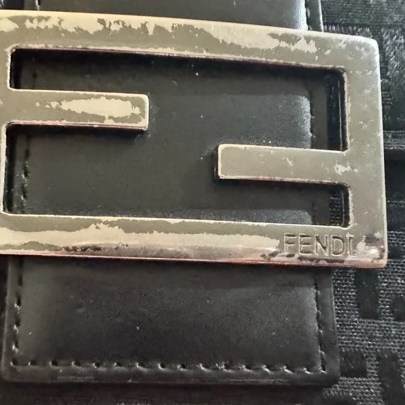 Fendi Black zucca fold over wallet - Picture 11 of 15